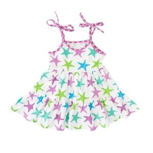 Colorful Starfish Print Dress